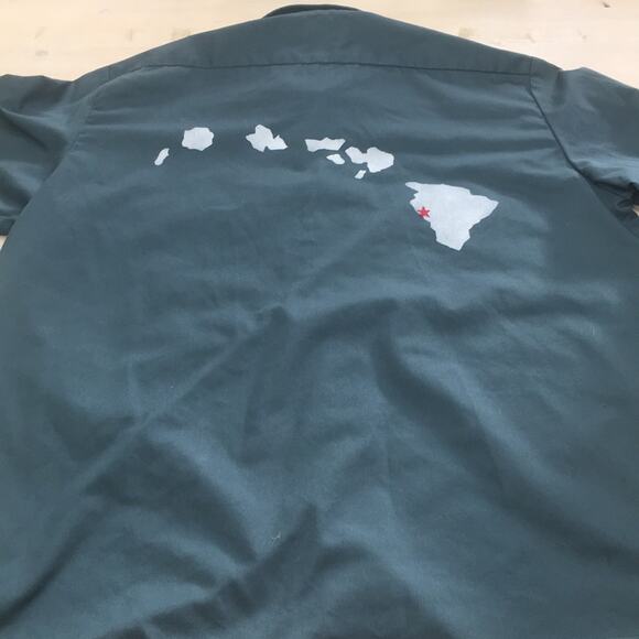 Custom Dickies Work Wear Hawaii Island button down - Picture 1 of 6